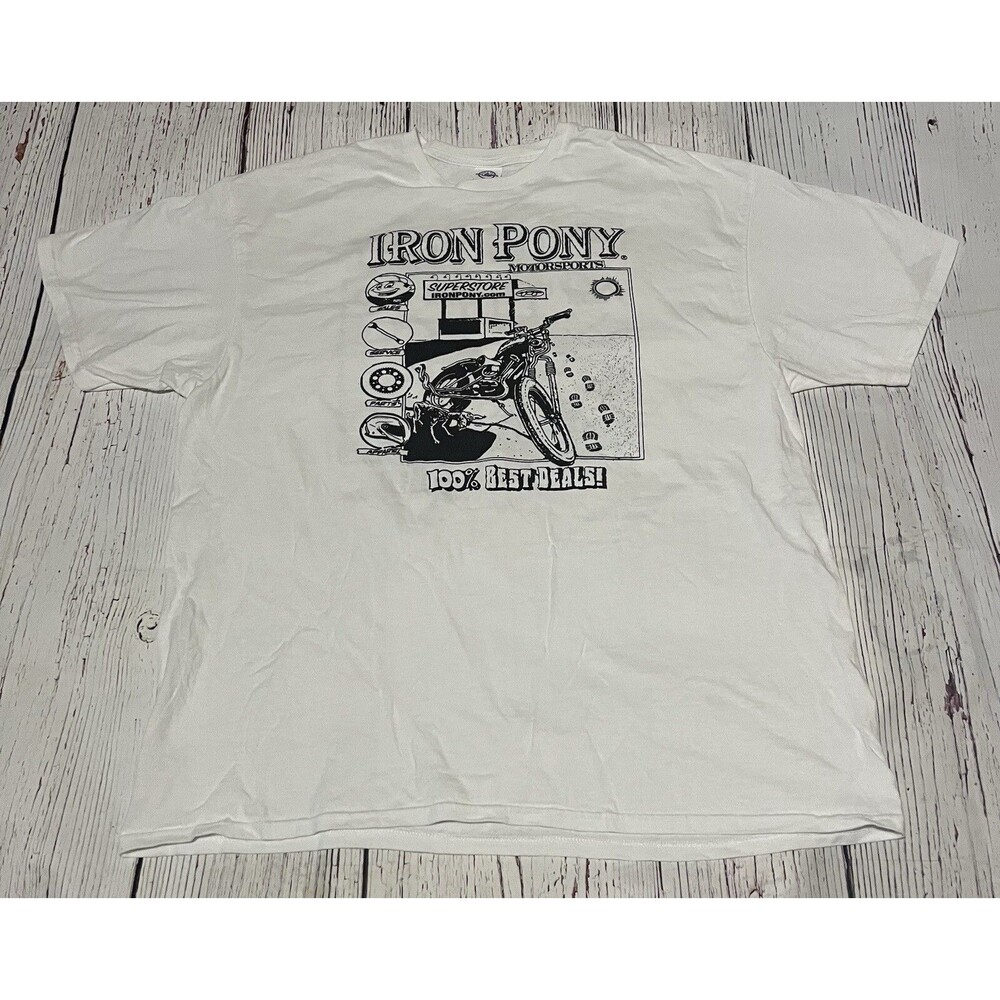 Iron Pony Motorsports Superstore Double Sided Graphic Shirt Men’s Size 2XL Cycle